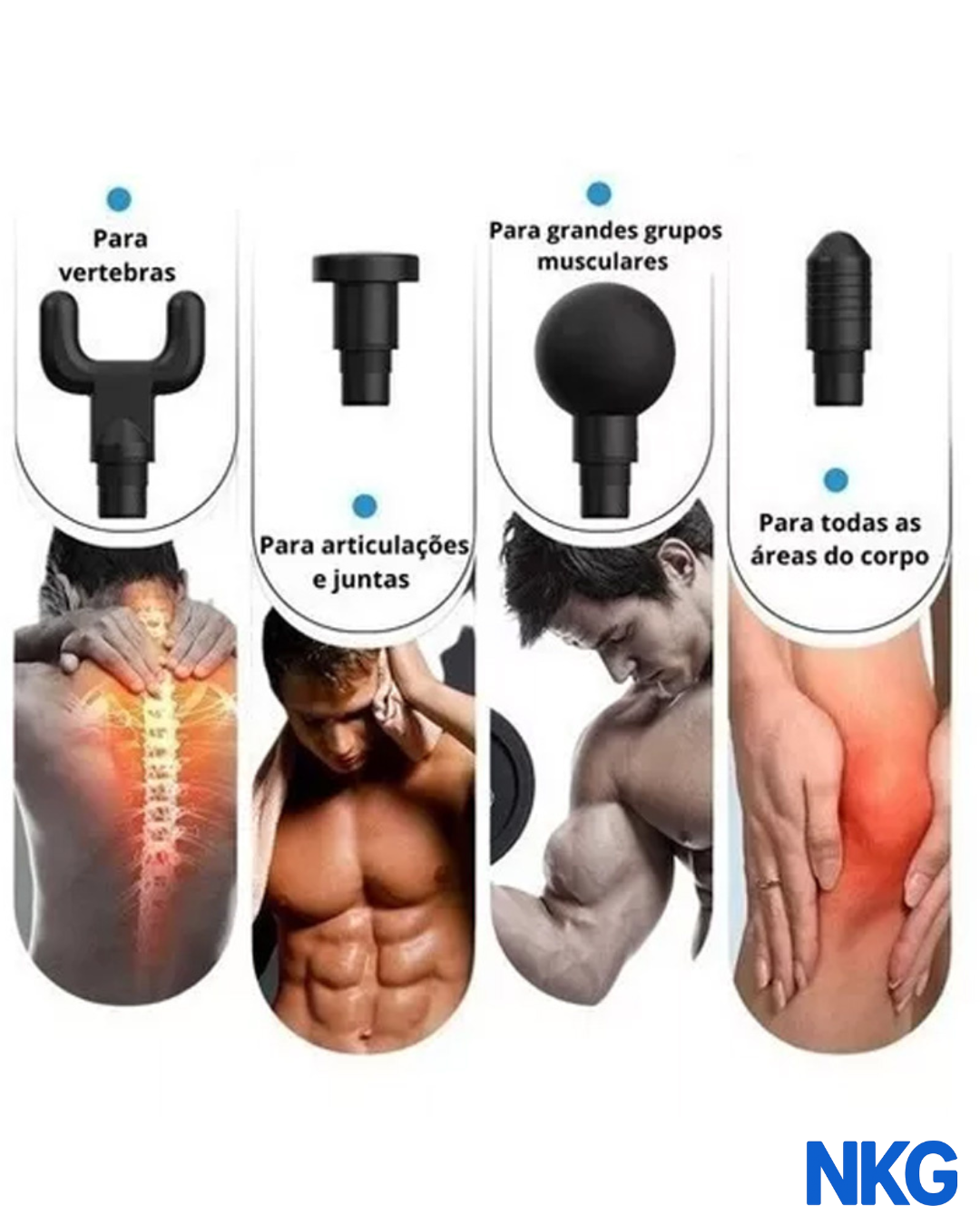 Masajeador Muscular Eléctrico Pistola