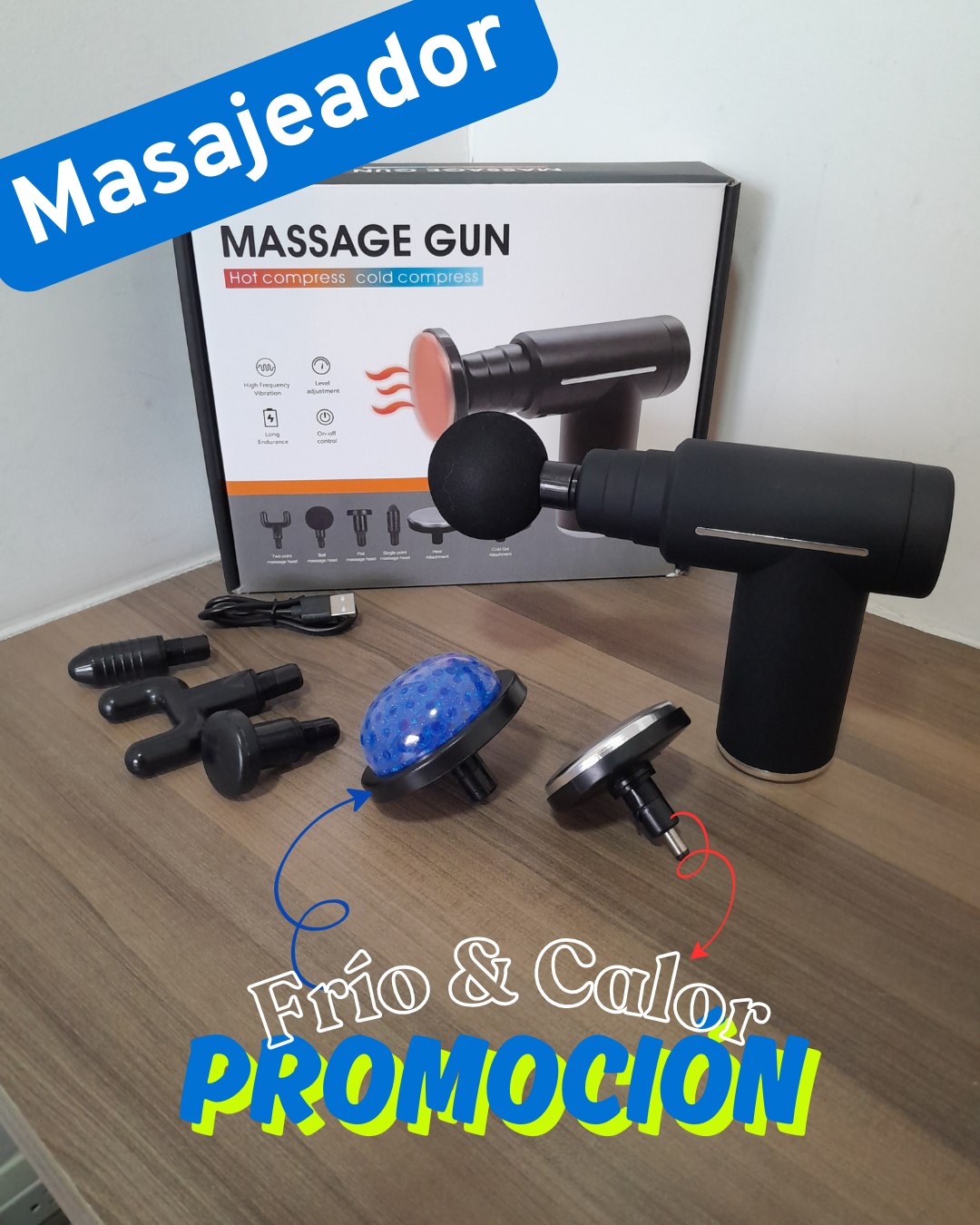 Masajeador Muscular Eléctrico Pistola